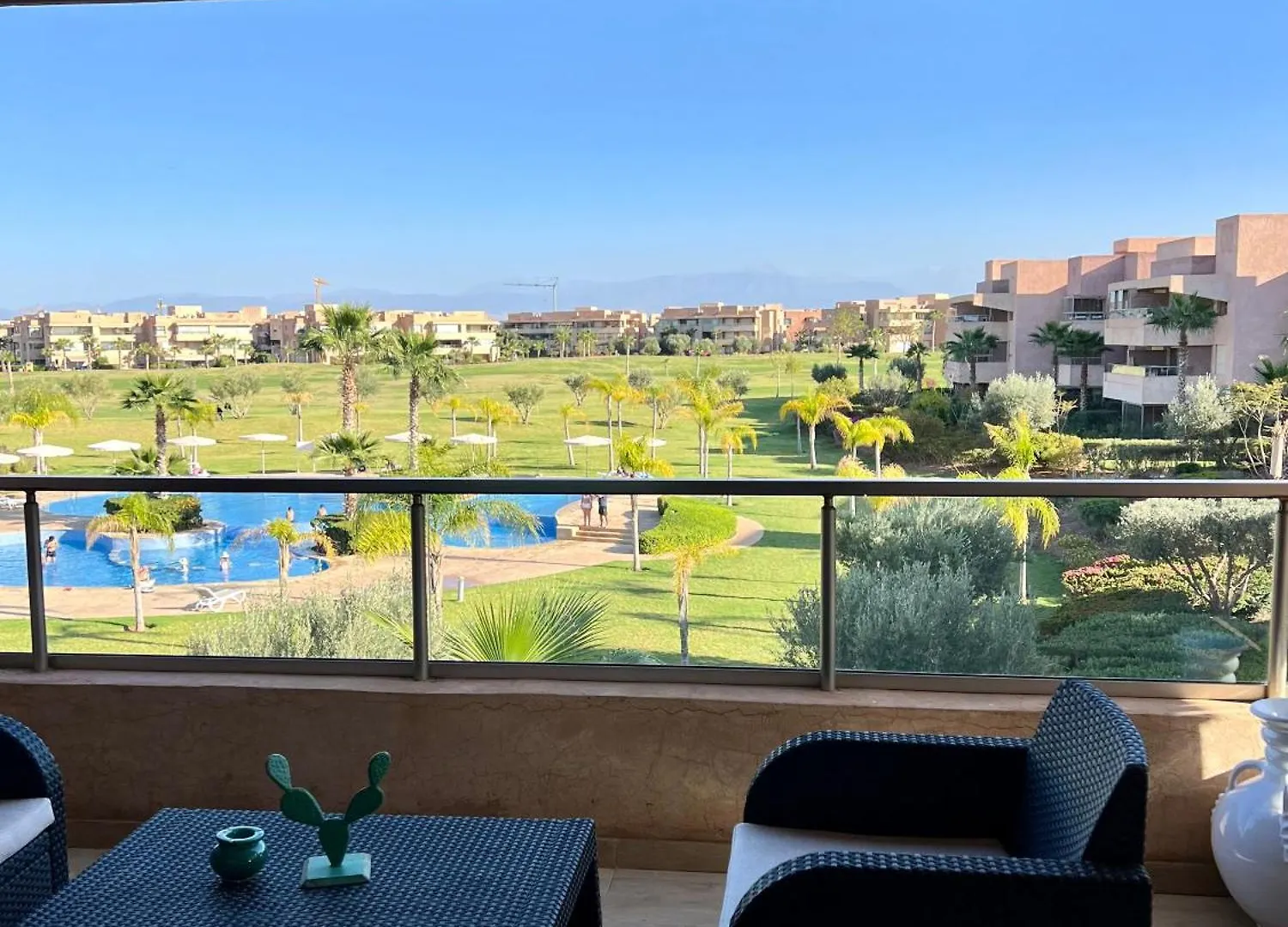 Quiet Atlas And Pool View - Fiber Optic Internet Apartment Marrakesh Morocco